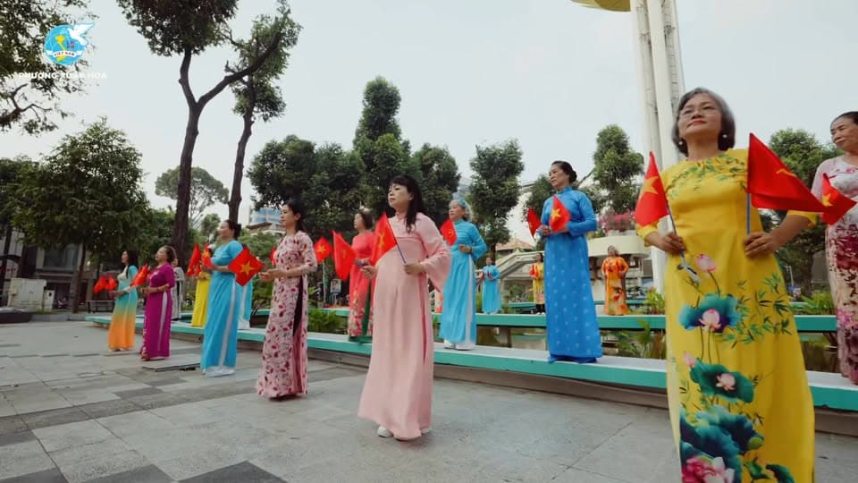 Hội LHPN phường Xuân Hòa đồng diễn dân vũ lan tỏa niềm tự hào